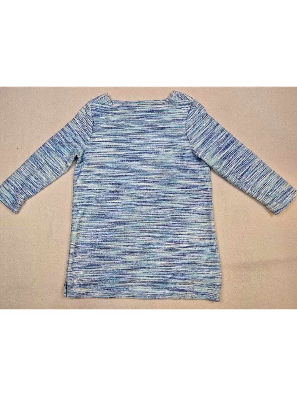 Talbots Small Long Sleeve Striped Blue & White Pullover Top Lightweight Sweater
